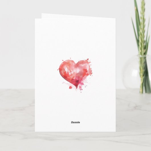 Carte Couple Noir Saint Valentin (Dos)