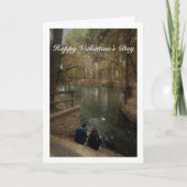 Carte Couple nourrissant des canards dans le parc San Vi (Devant)