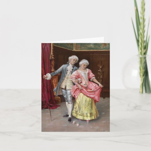 Carte Couple Rococo (Devant)