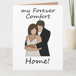 Carte Couple romantique mon refuge confortable pour touj