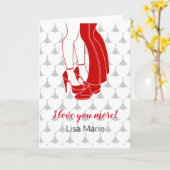 Carte Couple s'embrassant à la Saint-Valentin (Fleur jaune)