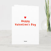 Carte Couple Valentine's Day (Dos)