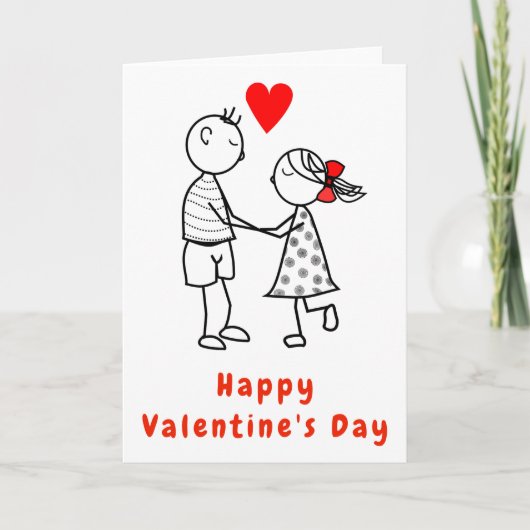 Carte Couple Valentine's Day (Devant)