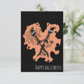 Carte Couples de l'Halloween pour l'Anniversaire Lames d (Debout devant)