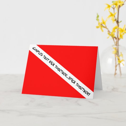 Carte Couples De Scuba Couchez Ensemble Stick Ensemble (Fleur jaune)