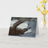 Carte Couples doux de loup (Fleur jaune)