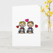 Carte Couples gais (Fleur jaune)