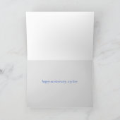 Carte Couples heureux de lac anniversary de mariage dans (Intérieur)