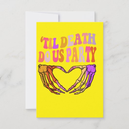 Carte couples mariage 'Jusqu'à la mort Do Us Bachelorett (Devant)