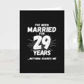 Carte Couples Mariés 29 Ans Drôle 29e Anniversaire de Ma (Devant)