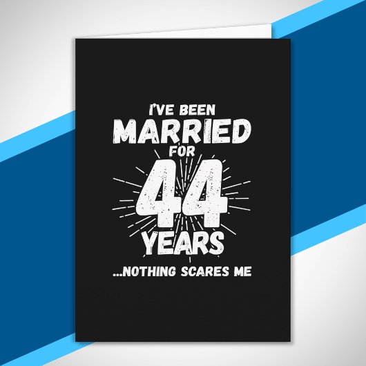 Carte Couples Mariés 44 Ans Drôle 44e Anniversaire