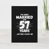 Carte Couples Mariés 57 Ans Drôle 57e Anniversaire de Ma (Devant)