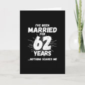 Carte Couples Mariés 62 Ans Drôle 62e Anniversaire (Devant)