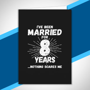 Carte Couples Mariés 8 Ans Drôle 8ème Anniversaire