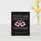 Carte Couples qui s'isolent | Anniversaire mou (Fleur jaune)
