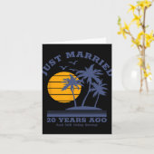 Carte Couples romantiques - 20e Mariage Anniversa (Fleur jaune)