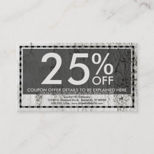 carte coupon de puce à peinture