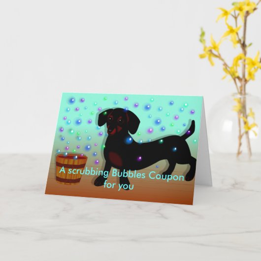 Carte Coupon fête des pères (Fleur jaune)