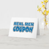 Carte Coupon homme réel (Fleur jaune)