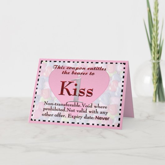 Carte Coupon Kiss (Devant)