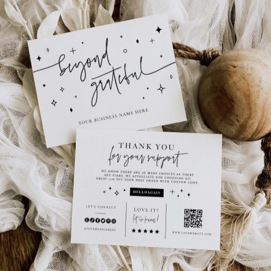 Carte Coupon Merci de marque pour petites entrepri