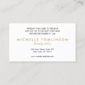 Carte Coupon Salon III Grandes Noires et Blances (Dos)