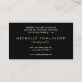 Carte Coupon vintage Florale (Dos)