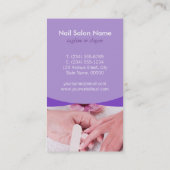 Carte Coupon Violet Floral Nail Salon SPA (Dos)