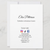 Carte coups de fouet ajouter nom contact info médias soc (Dos)