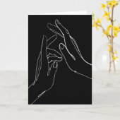 Carte Coups de main (Fleur jaune)