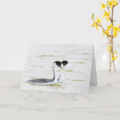 Carte Cour occidentale de grèbe (Fleur jaune)