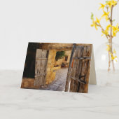 Carte Cour Rustique, Toutes les occasions Salutation vie (Fleur jaune)