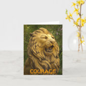 CARTE COURAGE (Fleur jaune)