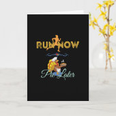 Carte Coureurs de Thanksgiving - Courez maintenant, tart (Fleur jaune)