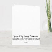 Carte "courge" par Larry Coressel (Dos)