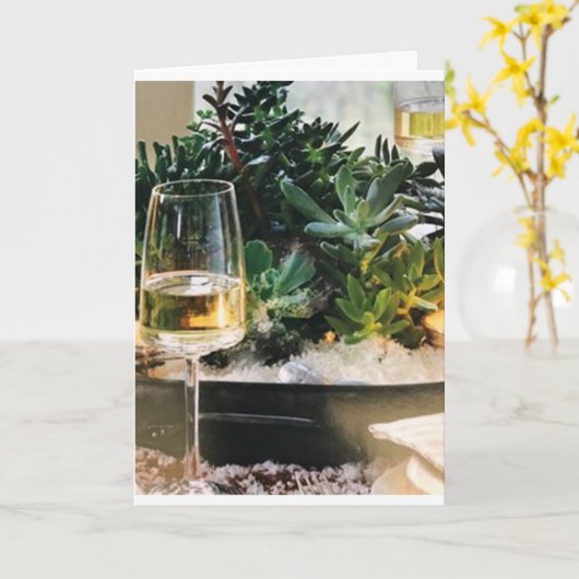 CARTE **COURIR À VOUS ET JOUER À NOËL*** (Fleur jaune)