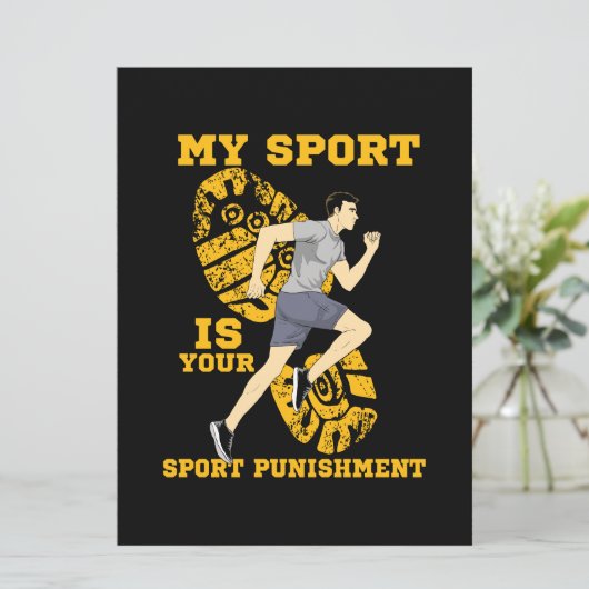 Carte Courir - Châtiment du sport (Debout devant)