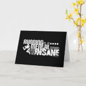 Carte Courir est un sport mental (Fleur jaune)