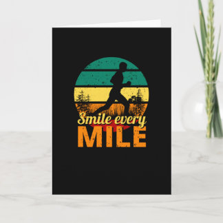 Carte Courir Marathon Jogging Miles Jogger Runner
