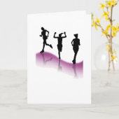Carte Courir pour la vie 2 (Fleur jaune)