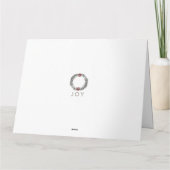 Carte Couronne argentée élégante Joyuses Fêtes Entrepris (Dos)