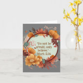 Carte Couronne de fleurs de paille de la nature sereine (Fleur jaune)