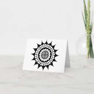 Carte Couronne de fleurs Zen Mandala
