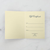 Carte Couronne de la Croix Royale - Bleu Or (Intérieur)