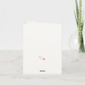 Carte Couronne de Noël minimaliste (Dos)