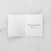 Carte Couronne de Noël minimaliste (Intérieur)