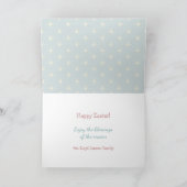 Carte Couronne de Pâques lapin de Pâques fantaisiste (Intérieur)