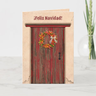 Carte Couronne de vacances de Noël du Sud-Ouest Chili Ri