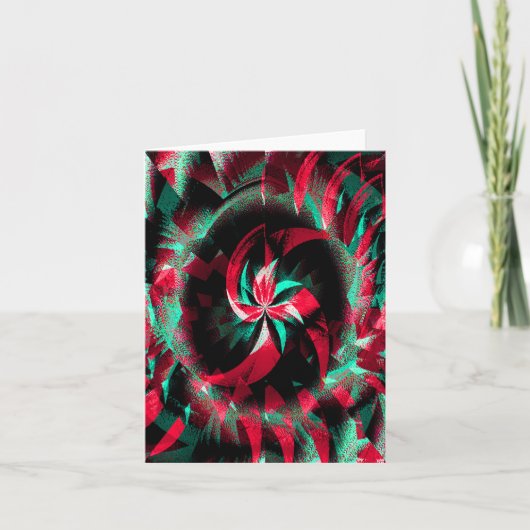 Carte Couronne de Yule tournante.... (Devant)