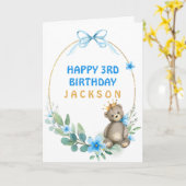 Carte Couronne d'or d'ours (Fleur jaune)